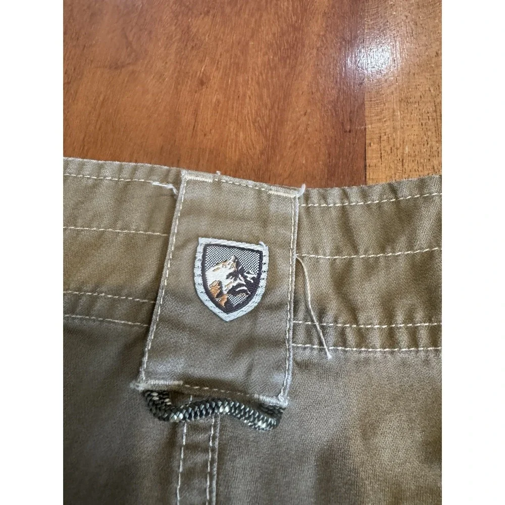 Kuhl Dry Cargo Shorts Mens Outdoor Hiking Utility Green Brown Khaki Small
